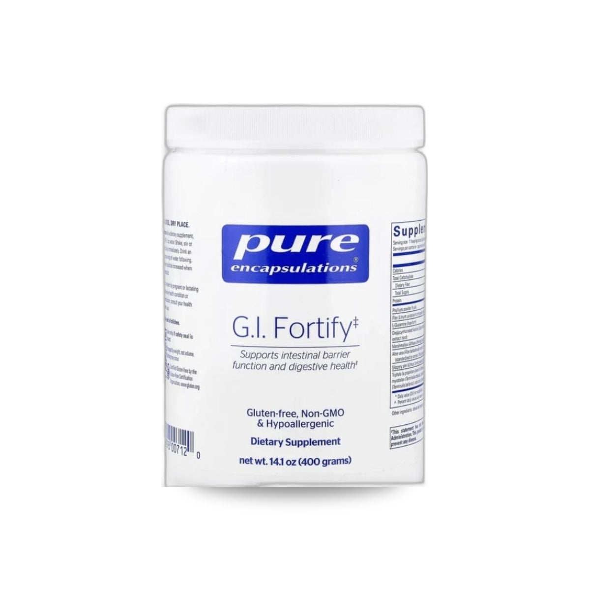 915 - G.I. Fortify - Pure Encapsulations - Frasco con Polvo x 400 Gramos