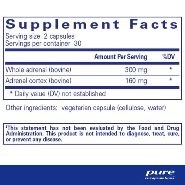 Adrenal - Supplement Facts