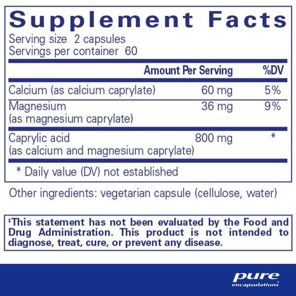 Caprylic Acid - Supplement Facts
