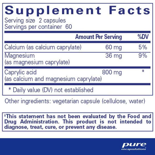 Caprylic Acid - Supplement Facts