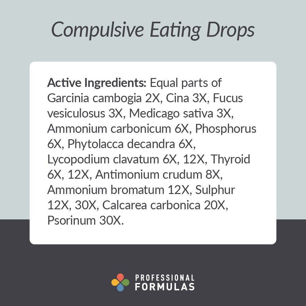 Compulsive Eating Drops - Active Ingredients