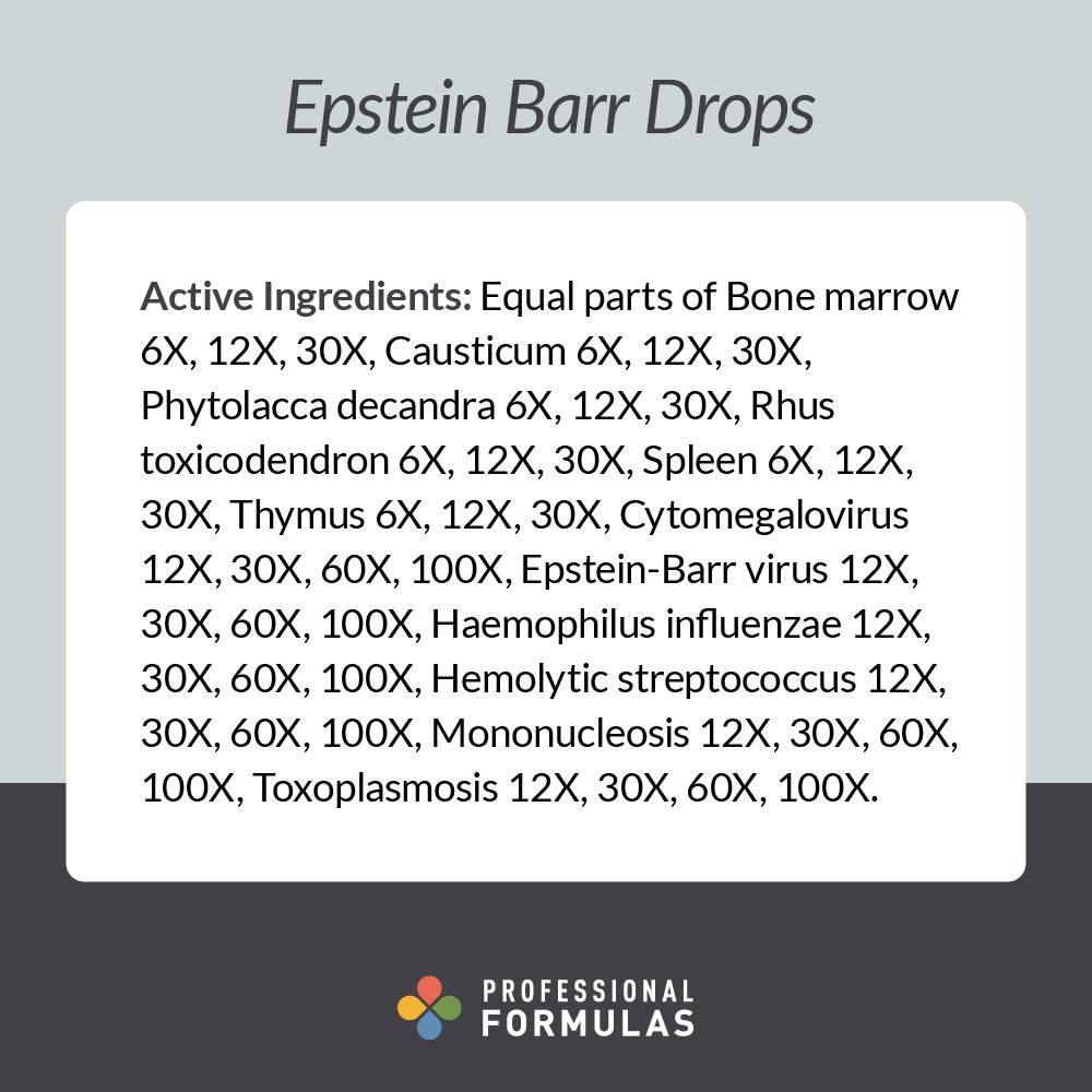 Epstein Barr Drops - Active Ingredients
