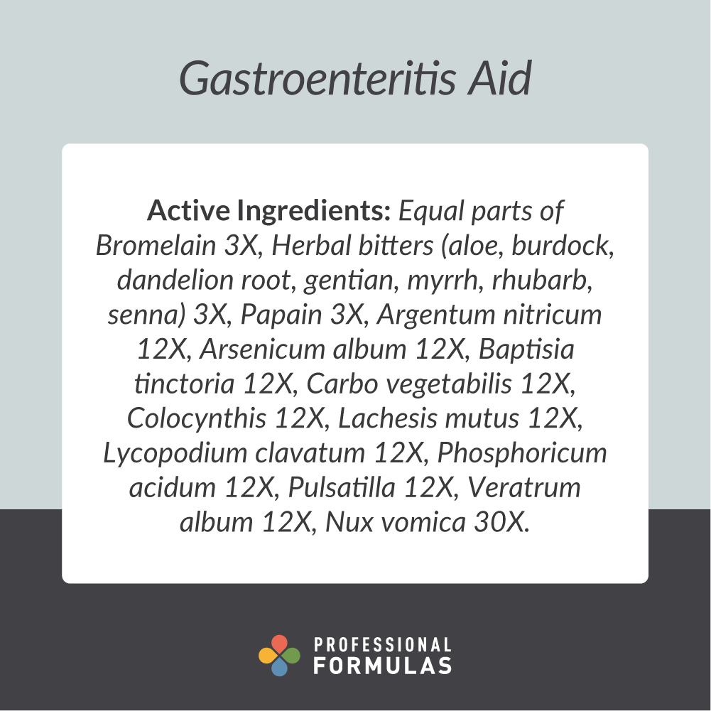 Gastroenteritis Aid - Active Ingredients