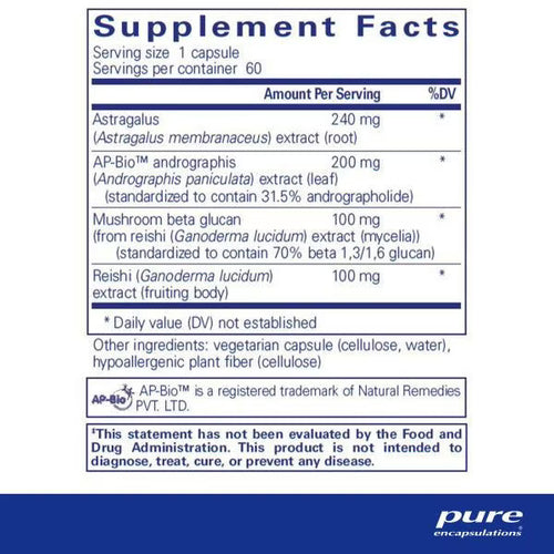 Innate Immune Support - Supplement Facts