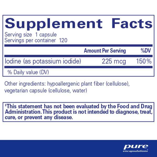 Iodine - Supplement Facts