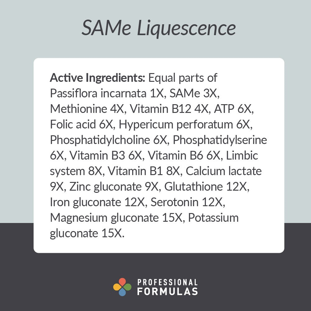 SAMe Liquescence - Active Ingredients