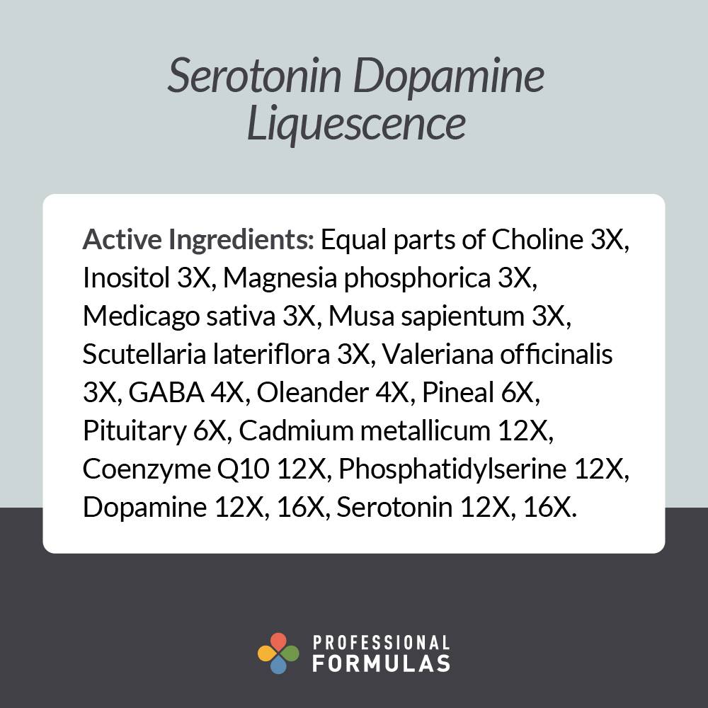 Serotonin Dopamine Liquescence - Active Ingredients