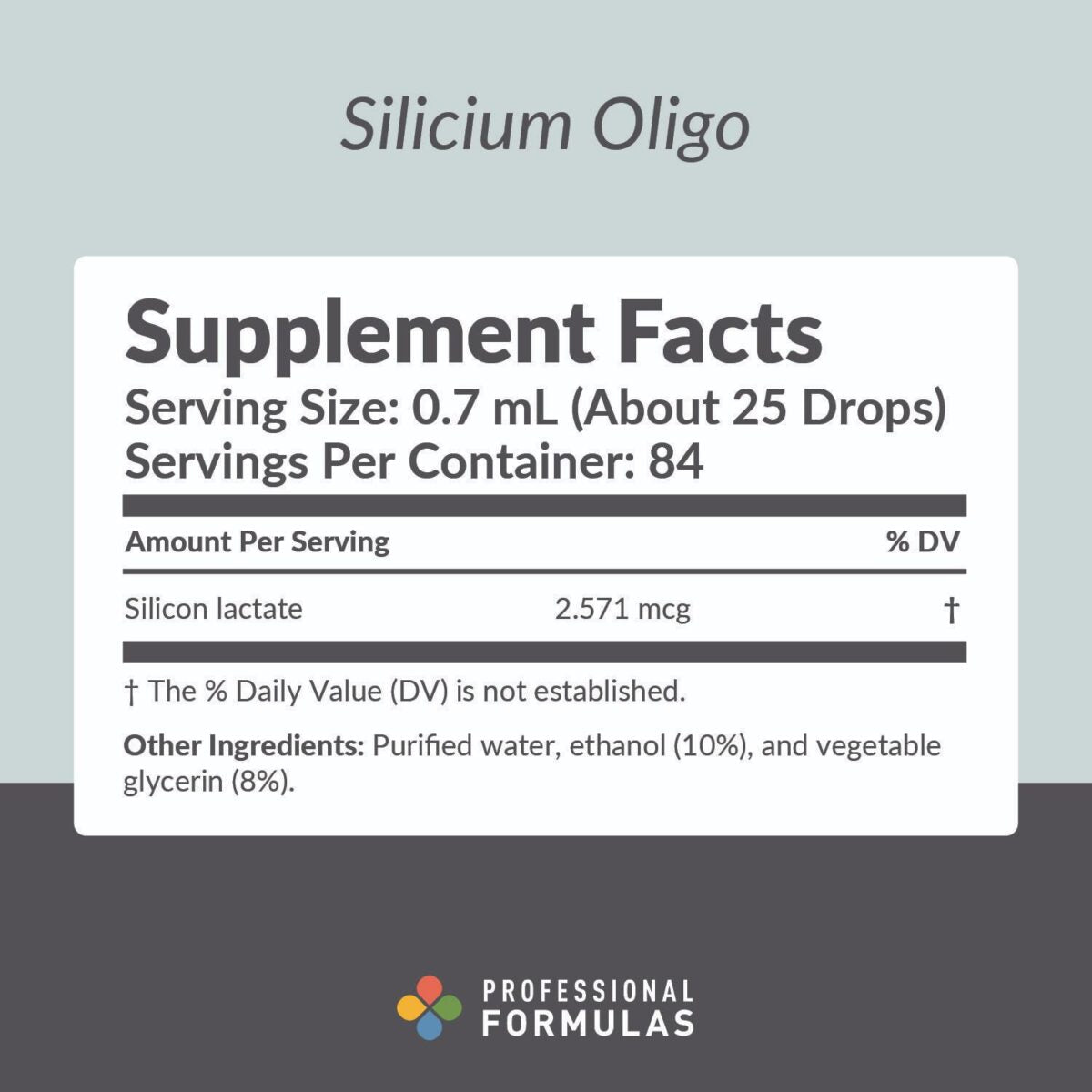Silicium Oligo - Active Ingredients