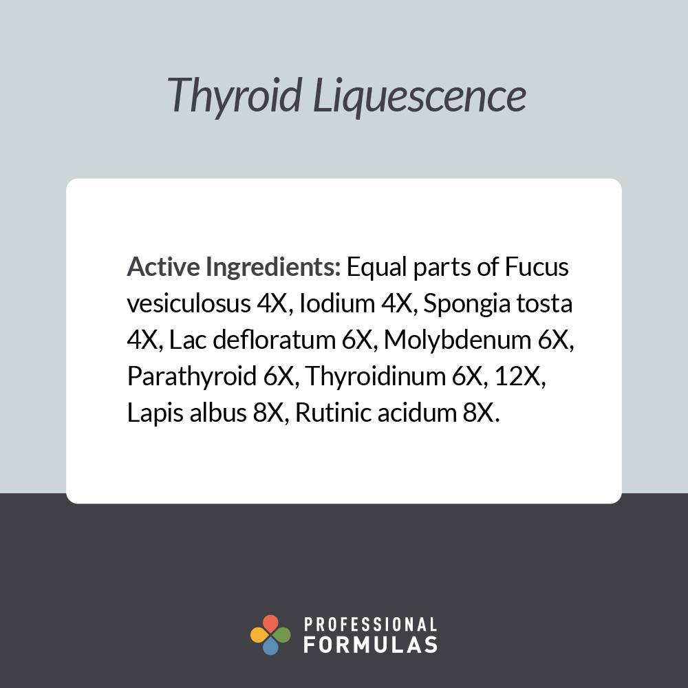 Thyroid Liquescence - Active Ingredients